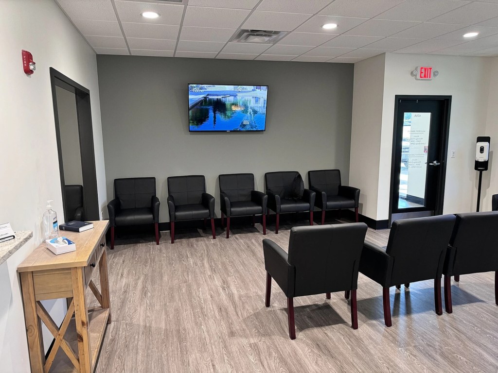 An empty hospital waiting area, illustrating the health consequences reported by K-pop trainees — kpop idol diet