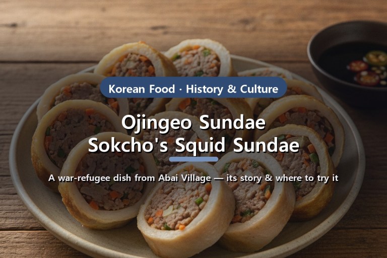 オジンオスンデ（오징어순대）