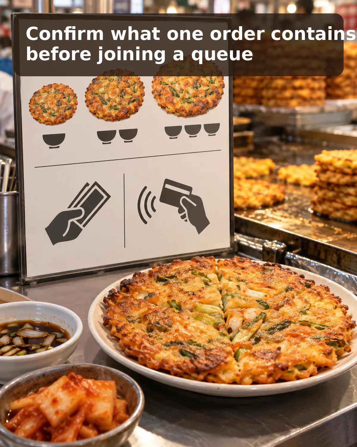 Confirm what one order contains before joining a queue