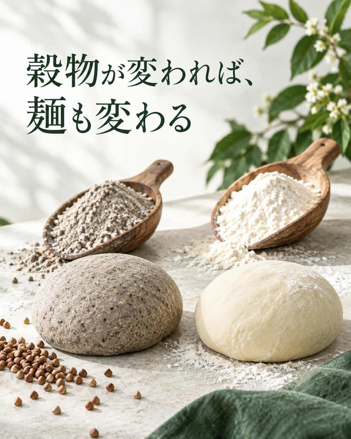 穀物が変われば、麺も変わる