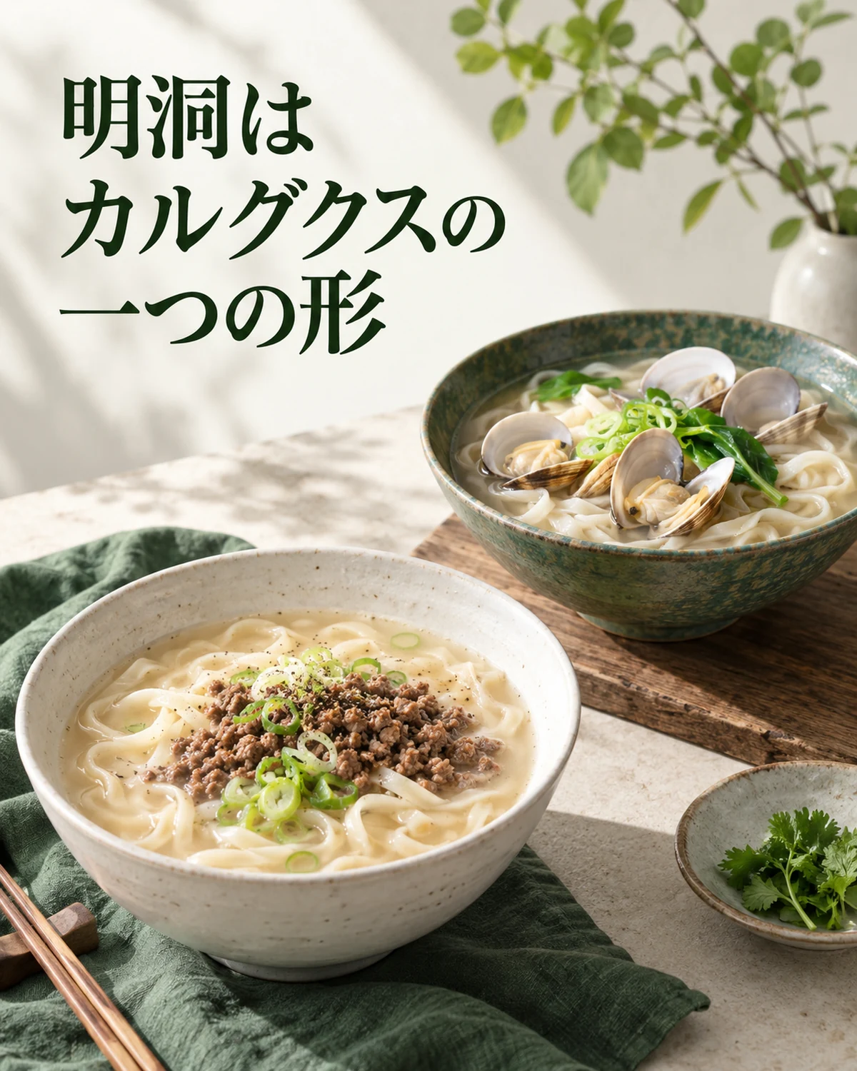 明洞はカルグクスの一つの形