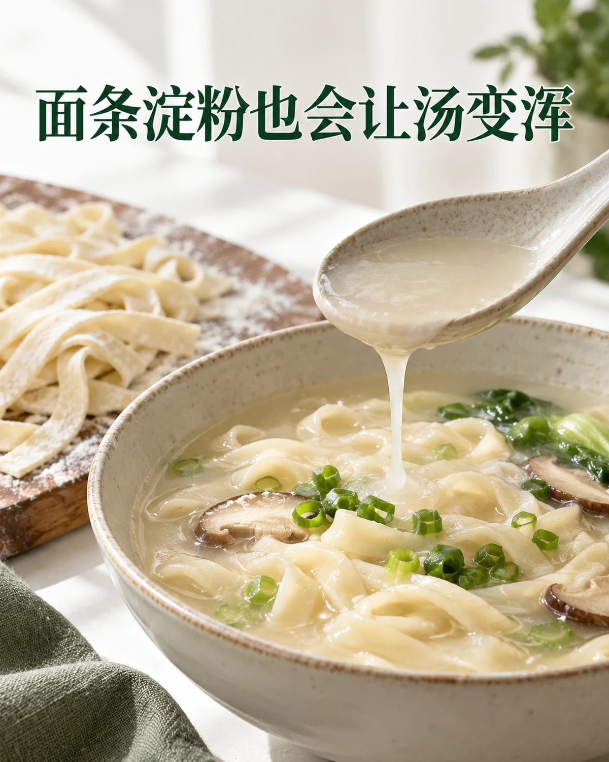 面条淀粉也会让汤变浑