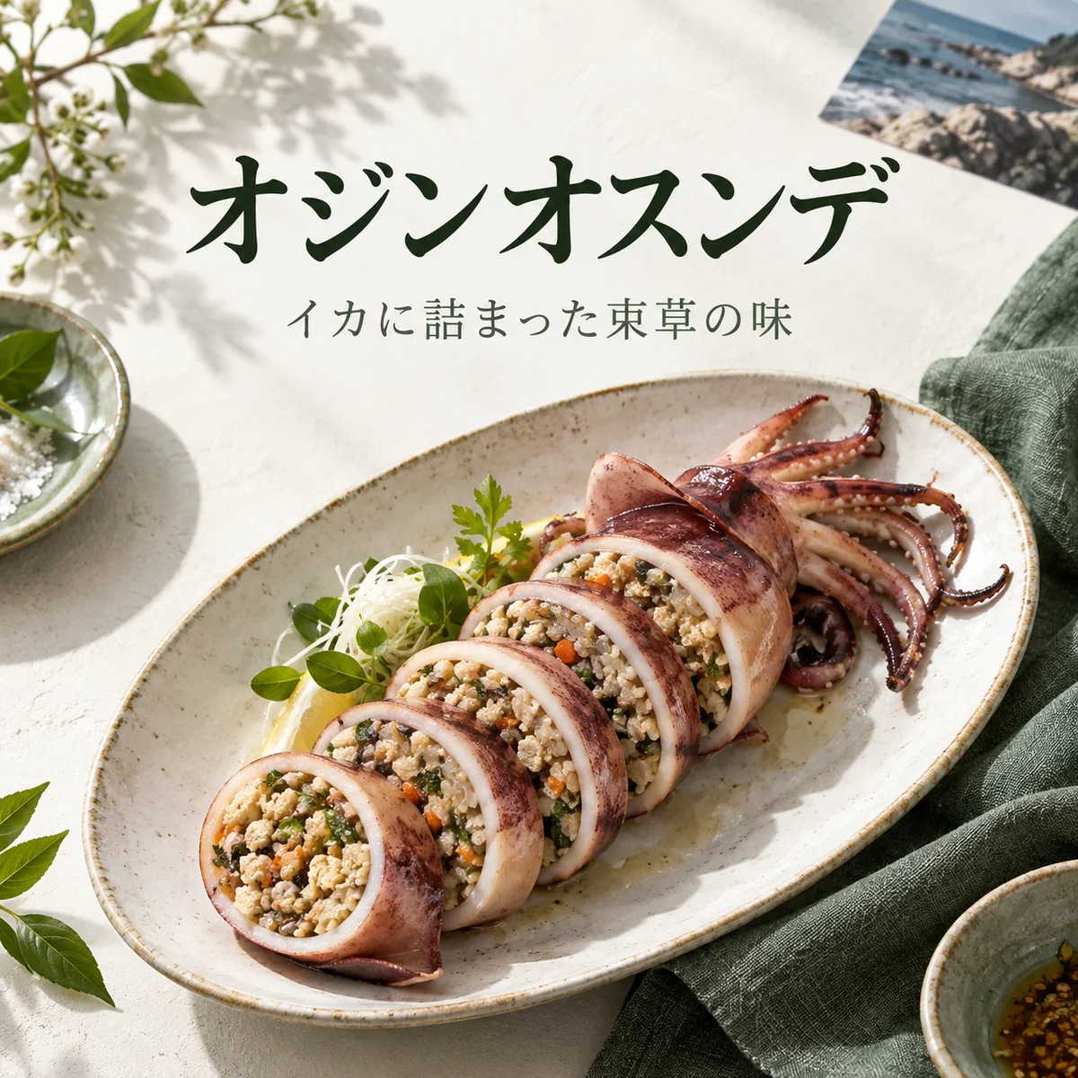 オジンオスンデ — イカに詰まった束草の味