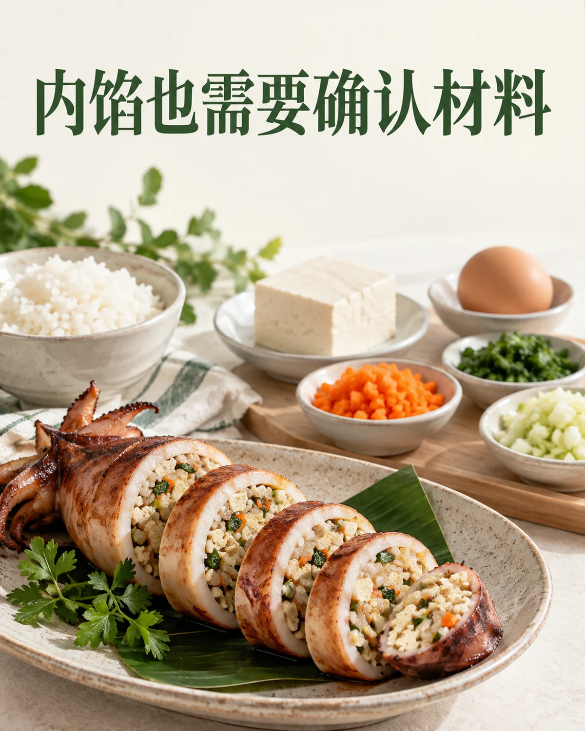 内馅也需要确认材料