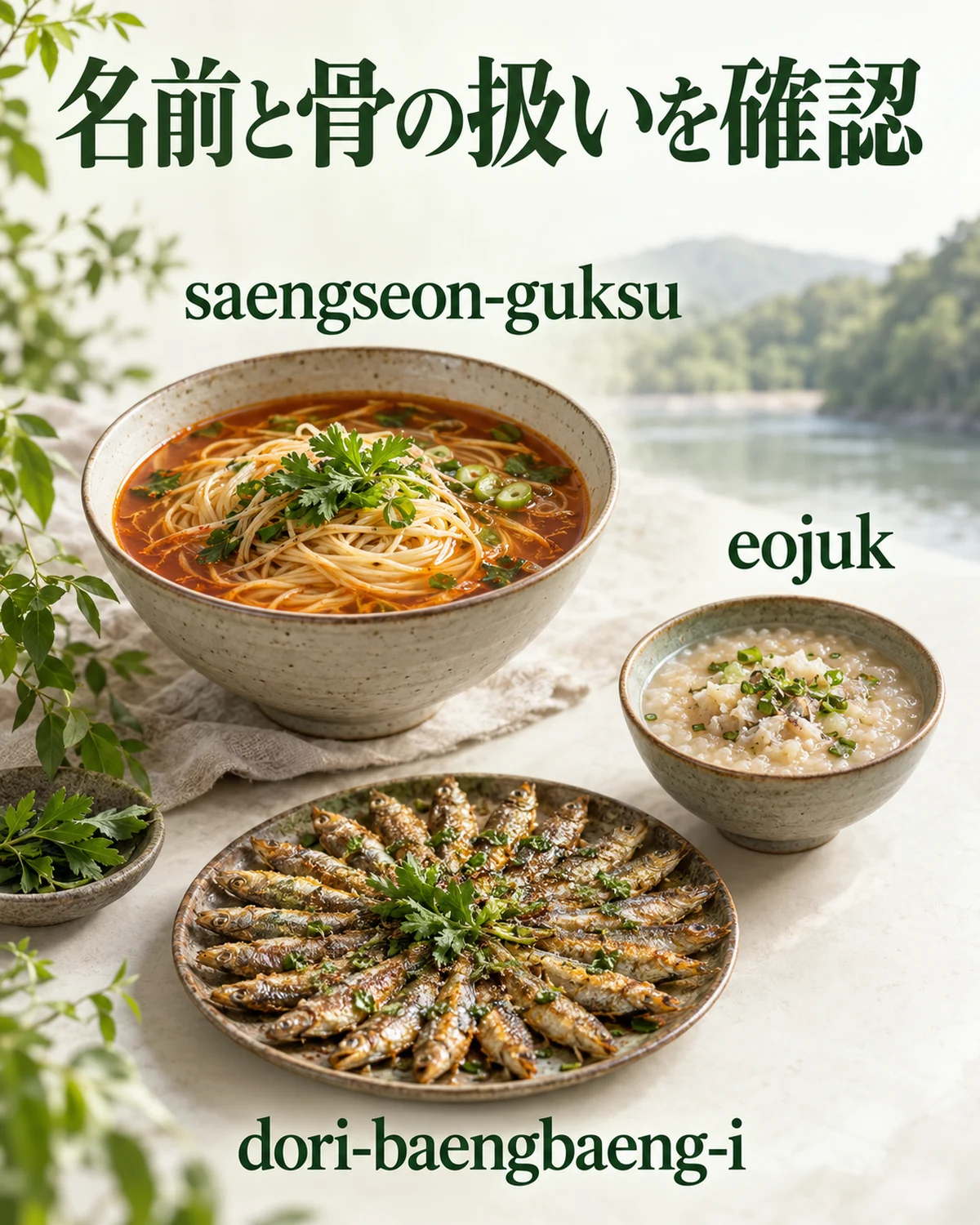 名前と骨の扱いを確認