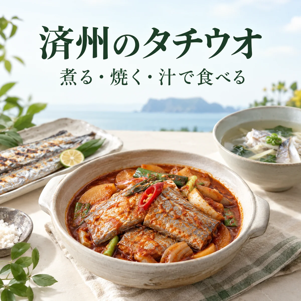 済州のタチウオ — 煮る・焼く・汁で食べる