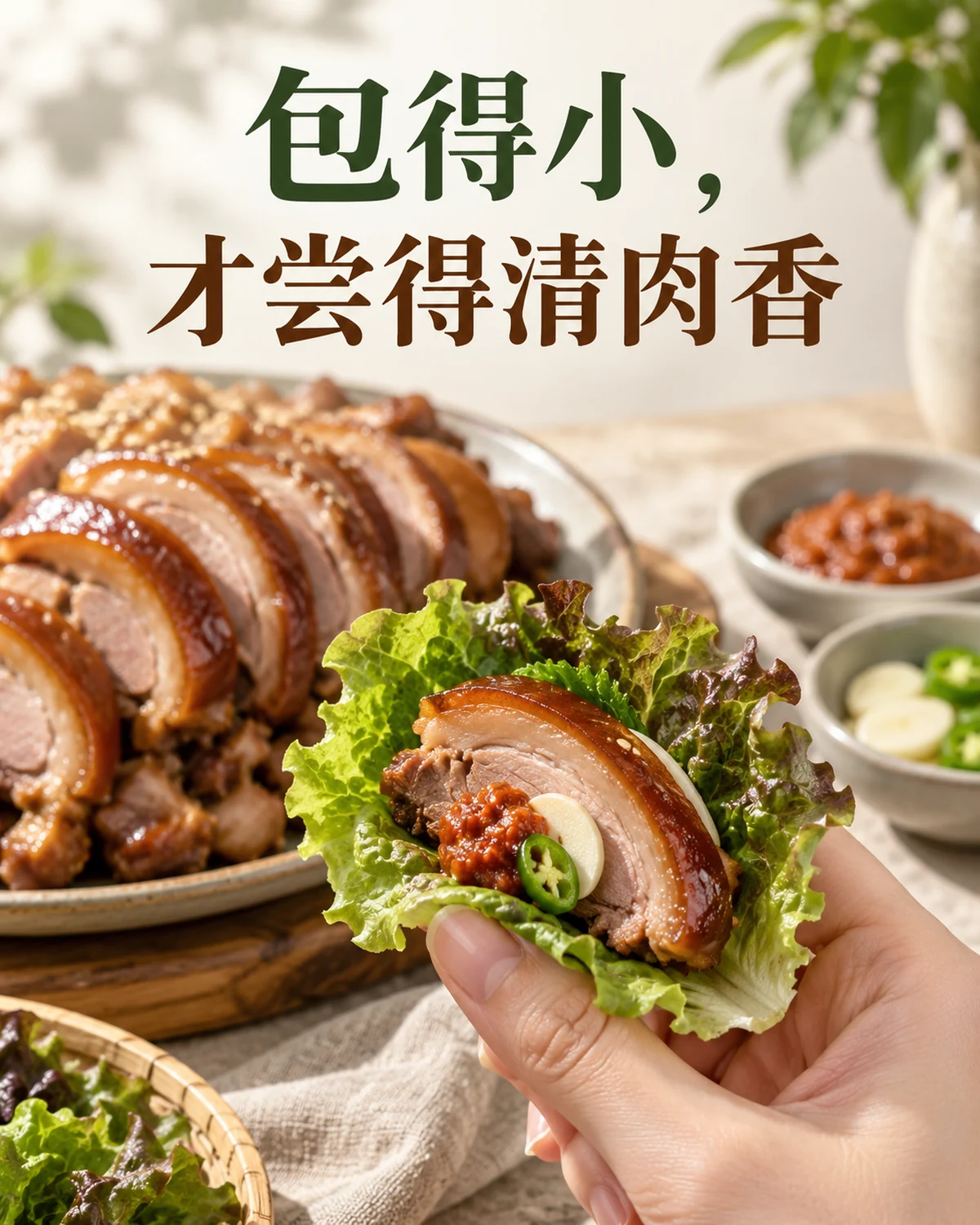 包得小，才尝得清肉香
