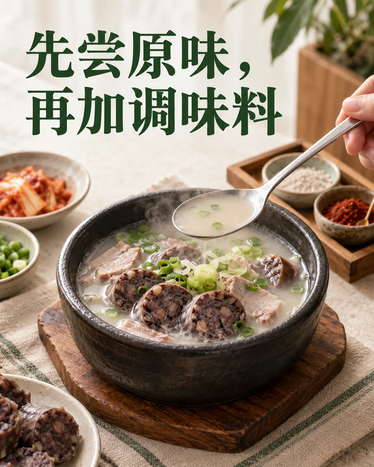 先尝原味，再加调味料