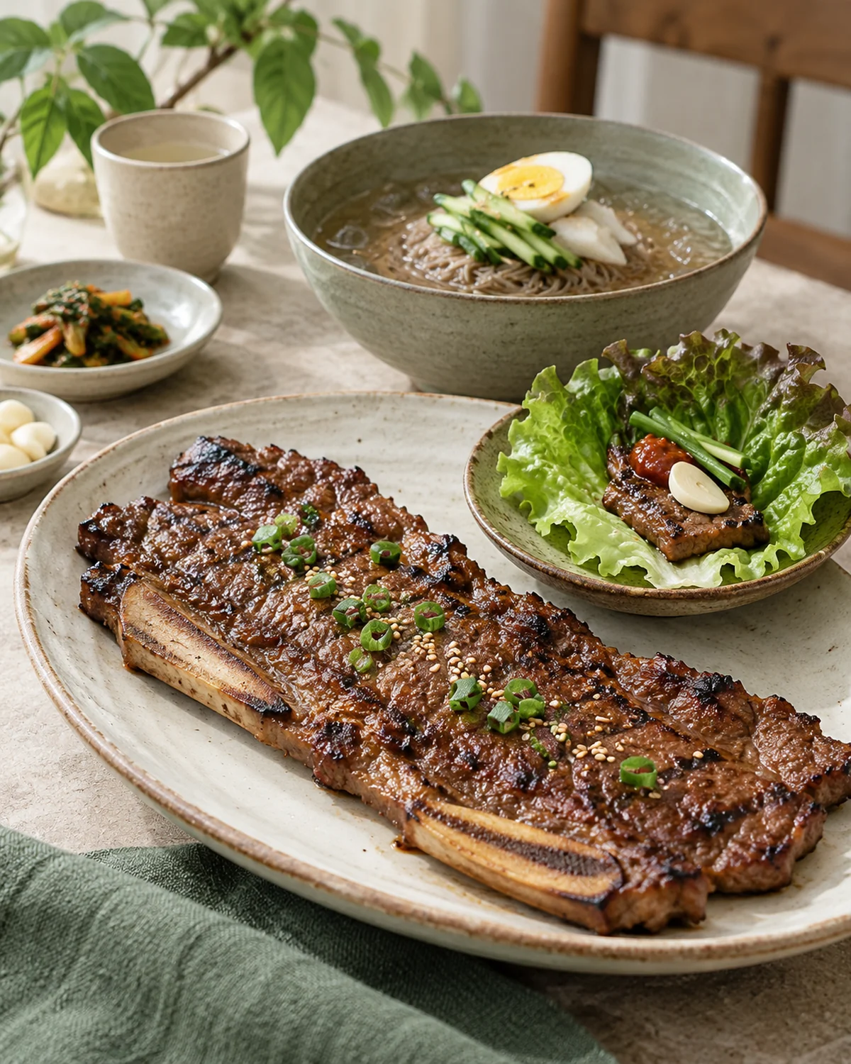 小口包肉，冷面换个口感
