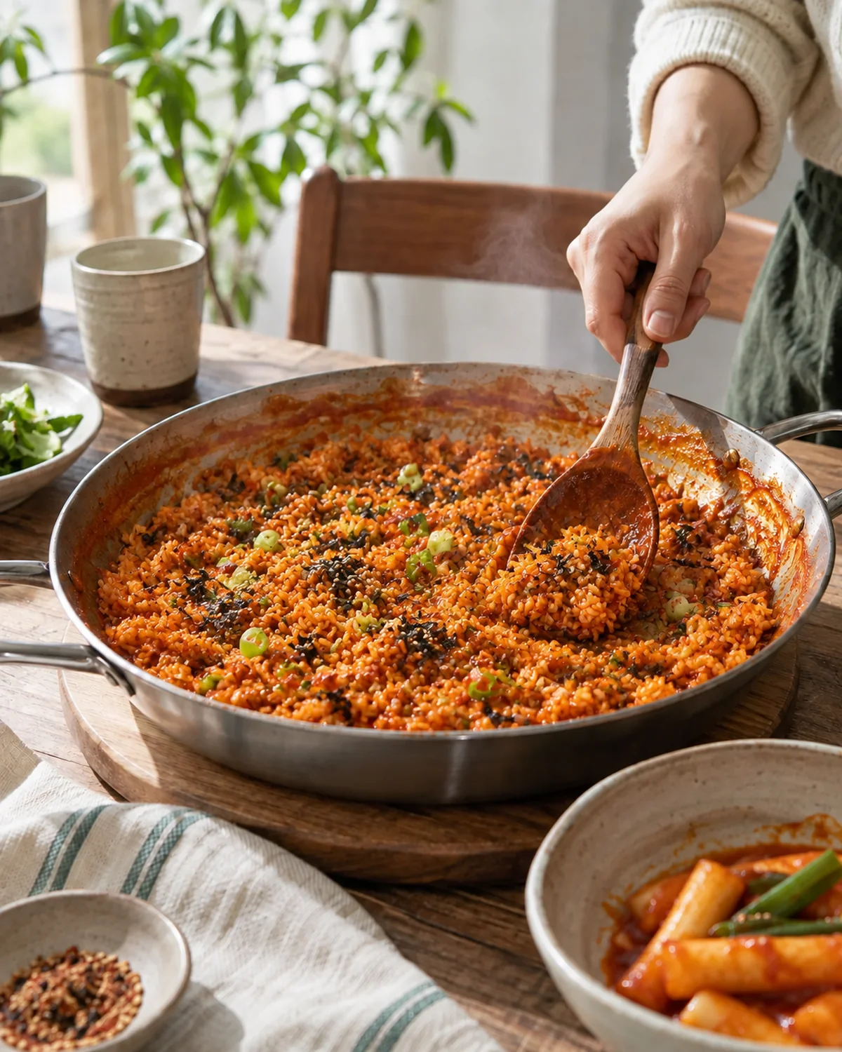 The ending can become fried rice after the main ingredients are eaten