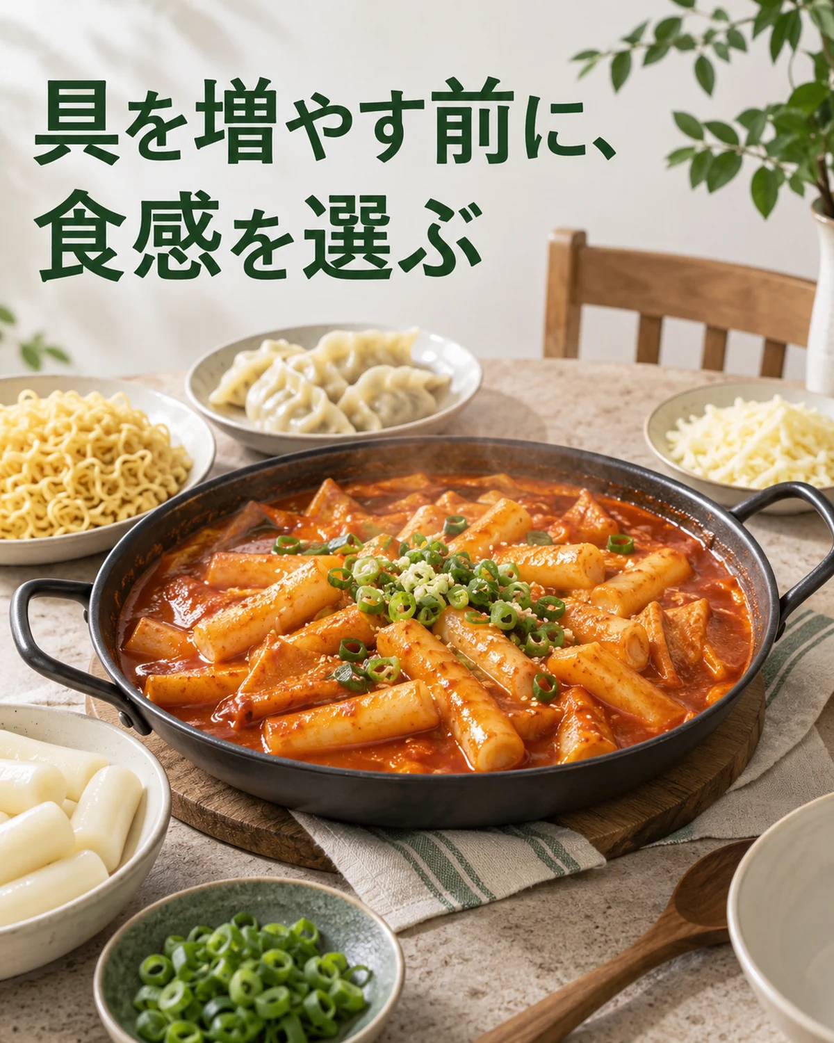 具を増やす前に、食感を選ぶ