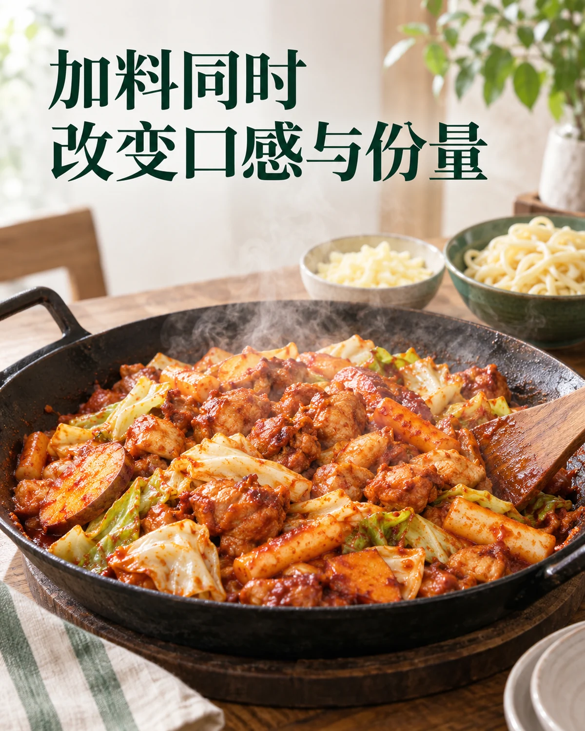 加料同时改变口感与份量