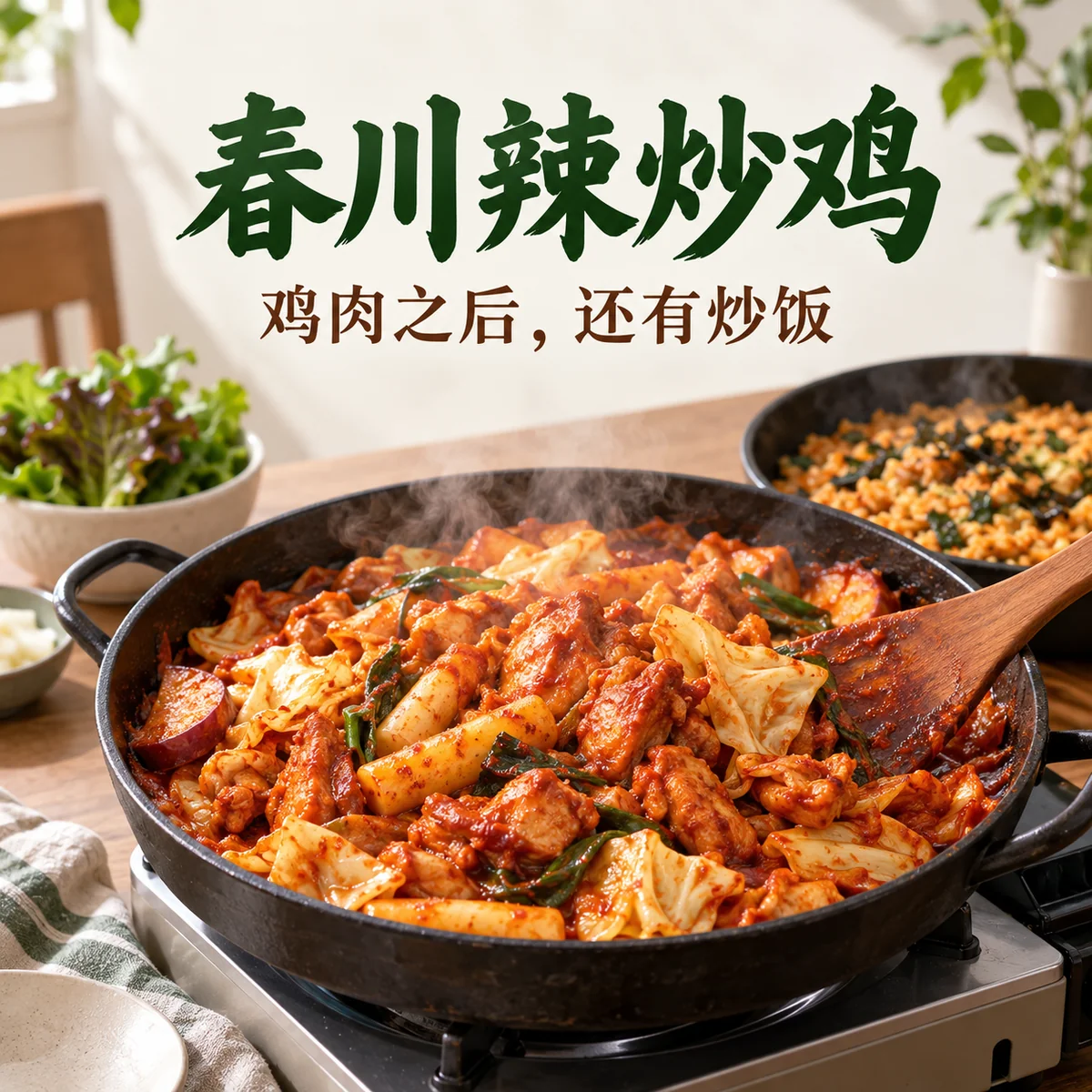 春川辣炒鸡：从炭火到铁板，一顿饭为什么要看最后那层炒饭