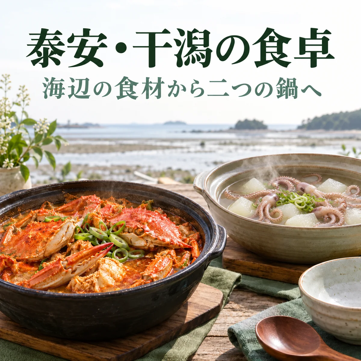 泰安の干潟を食べる：ケグクジとパクソクナクチタンは何が違う？