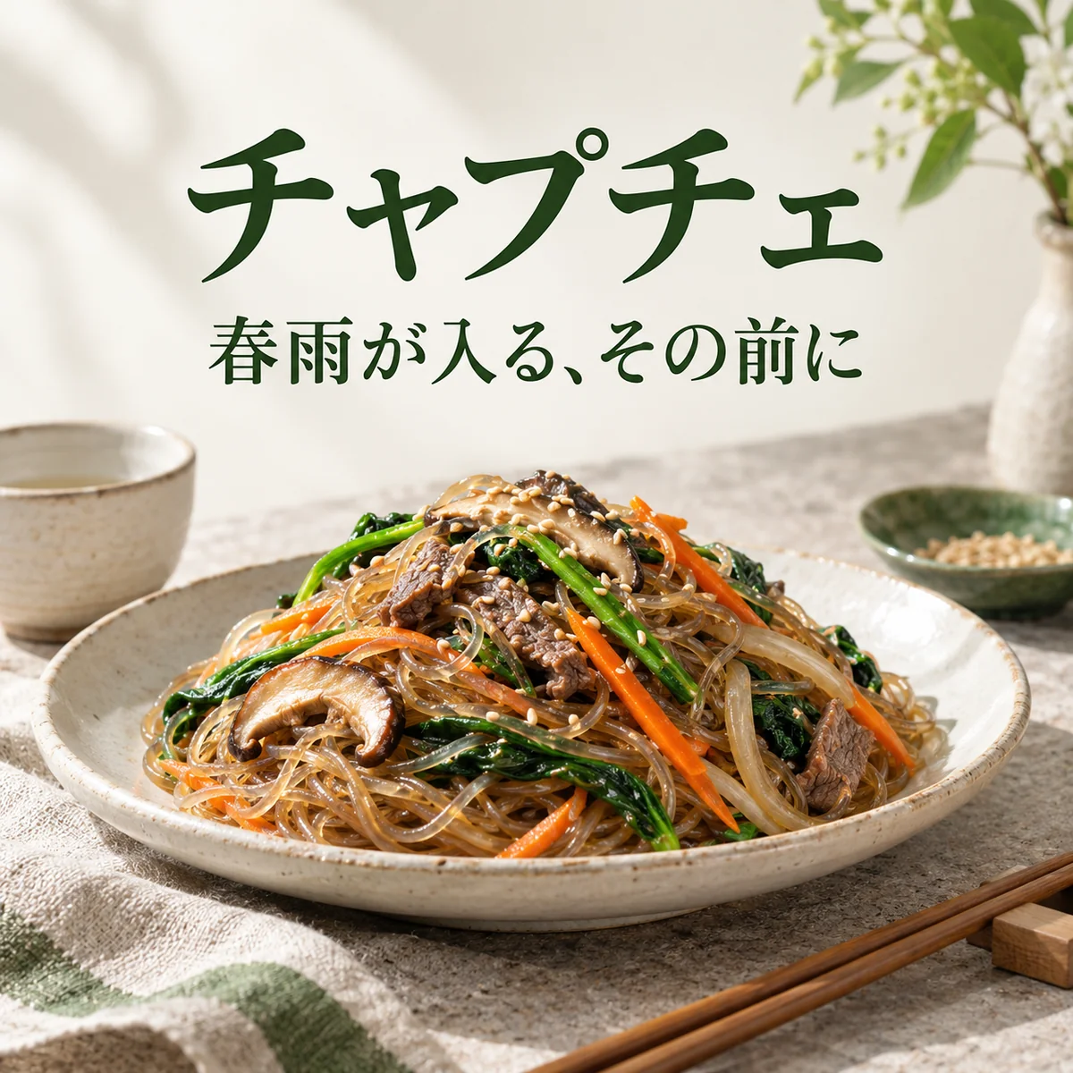 チャプチェは最初から春雨料理だった？宮中の逸話と、材料を別々に炒める理由