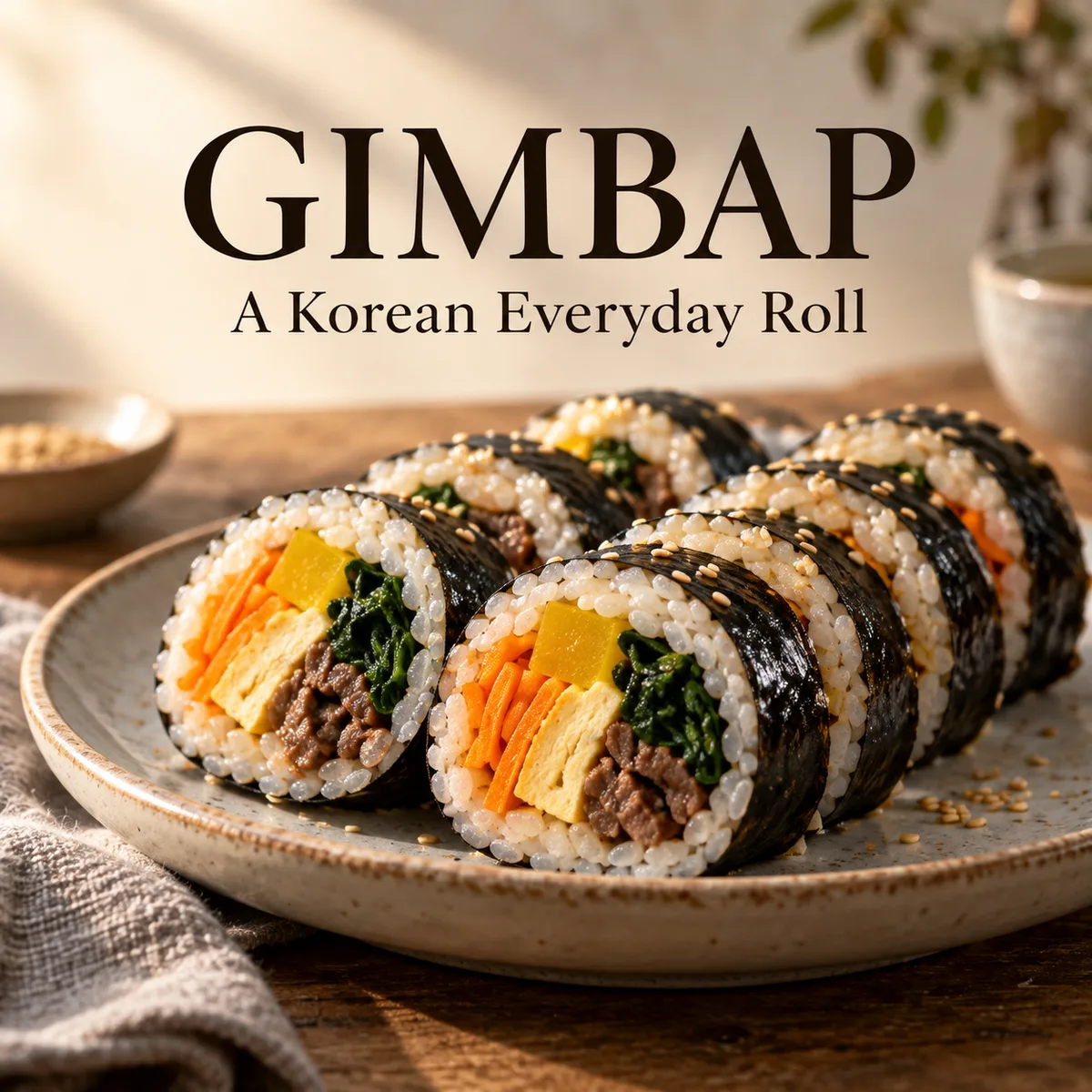 GIMBAP — A Korean Everyday Roll