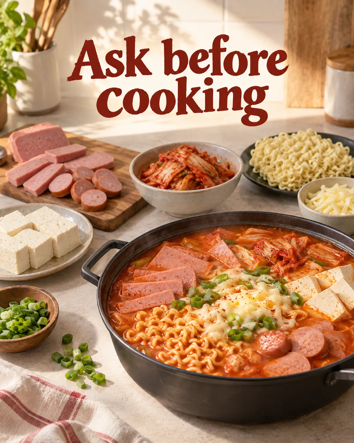 Ask about stock, processed meat and optional additions when an ingredient matters to your meal.