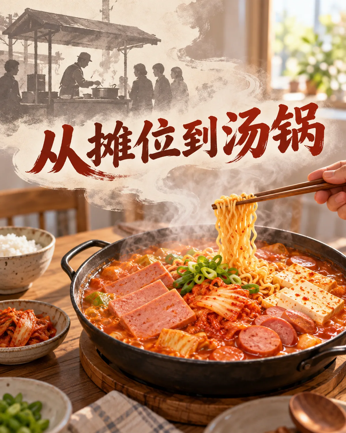摊位经营与现代共享汤锅,是部队汤商业发展故事的两种场景。