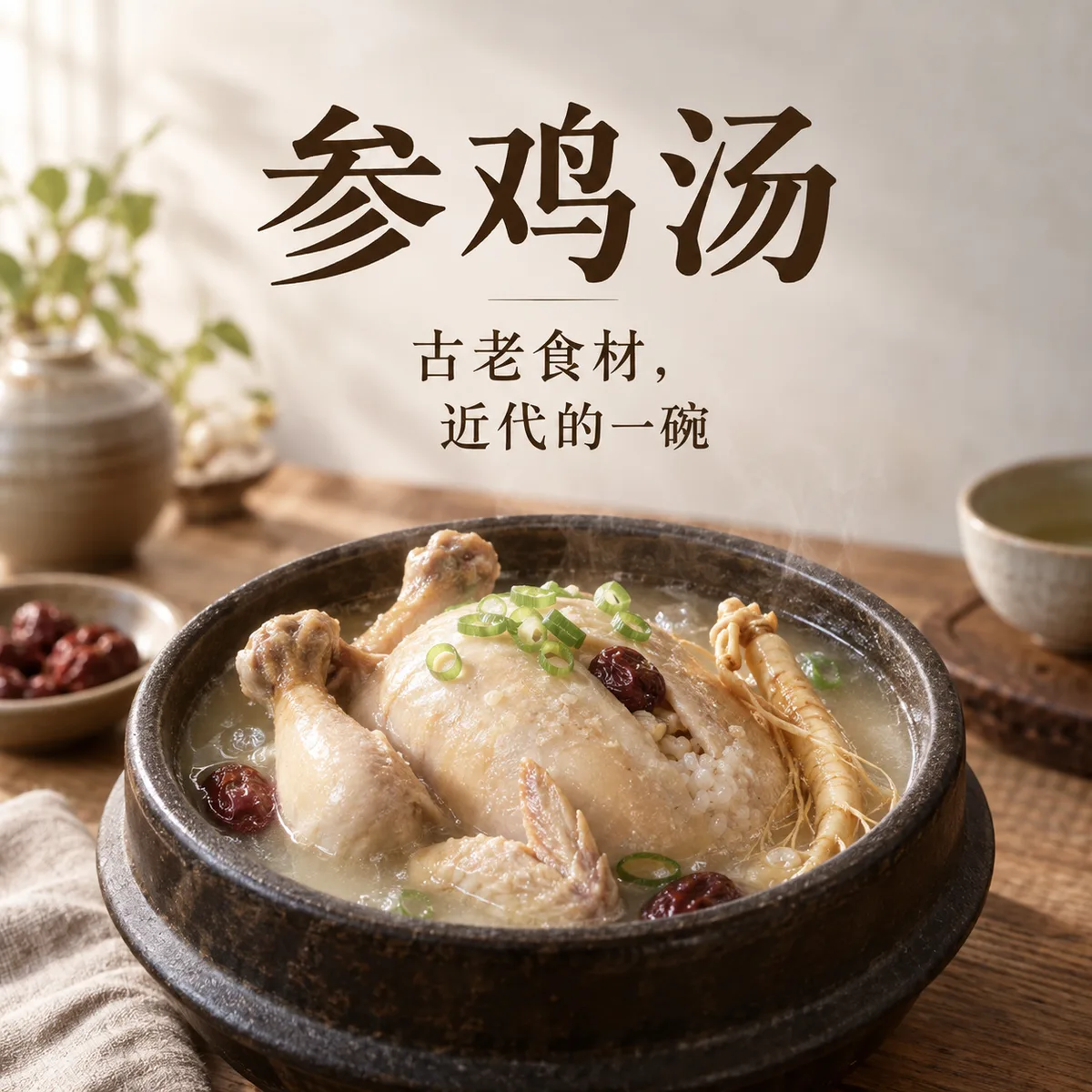 参鸡汤 — 古老食材，近代的一碗