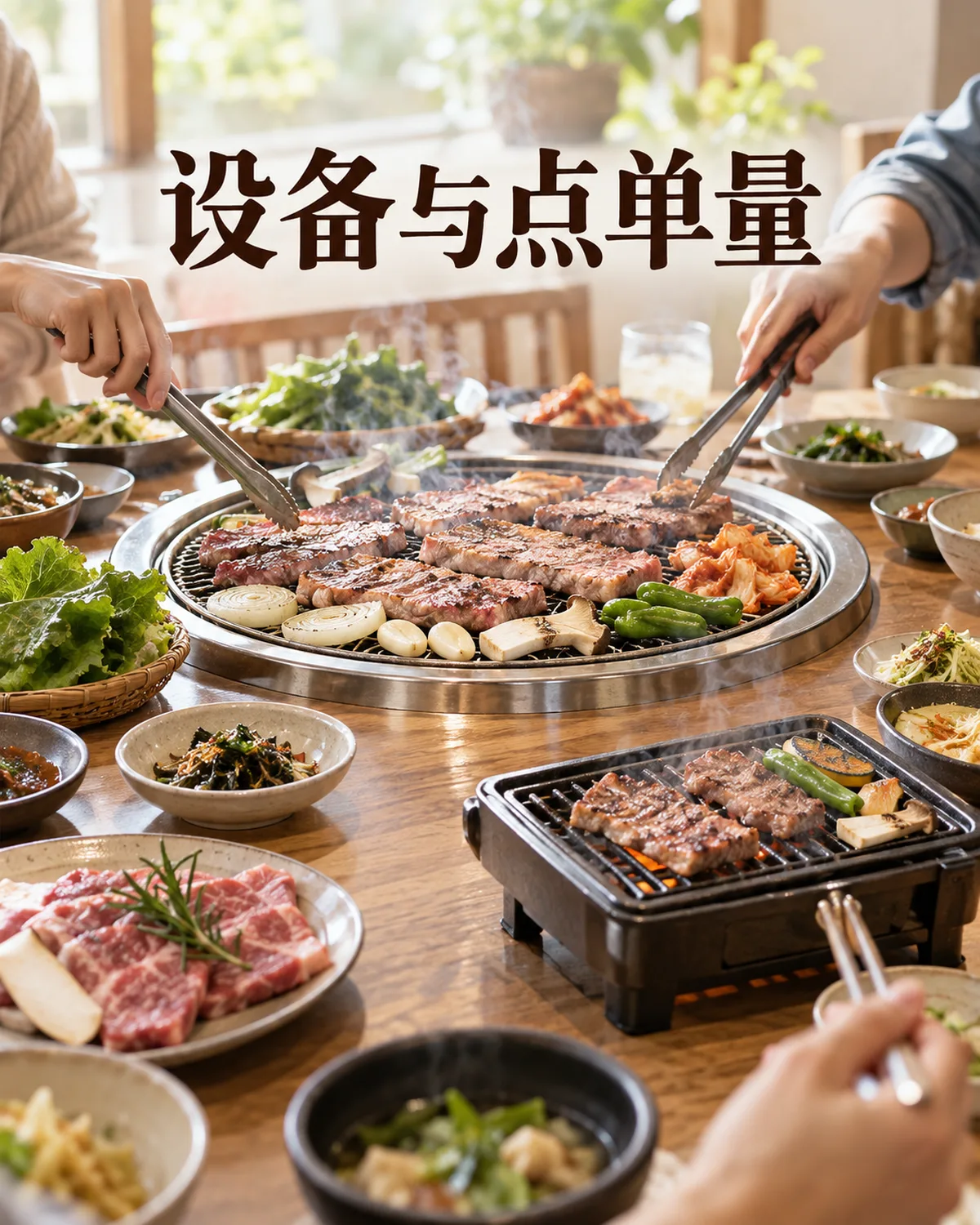共用与单人烤炉,说明设备可能影响点单量。