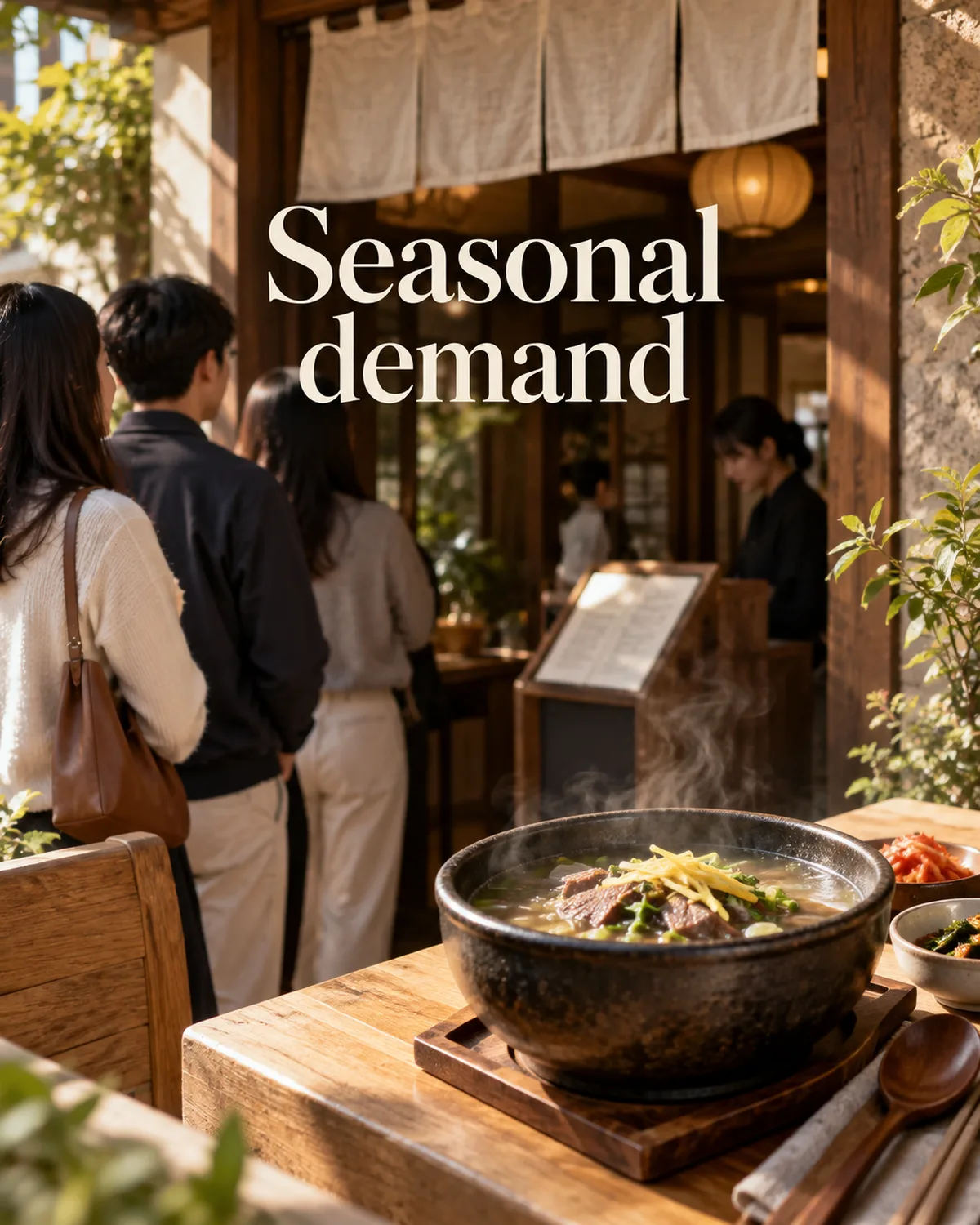 Summer demand can make restaurants serving Boknal meals busy.