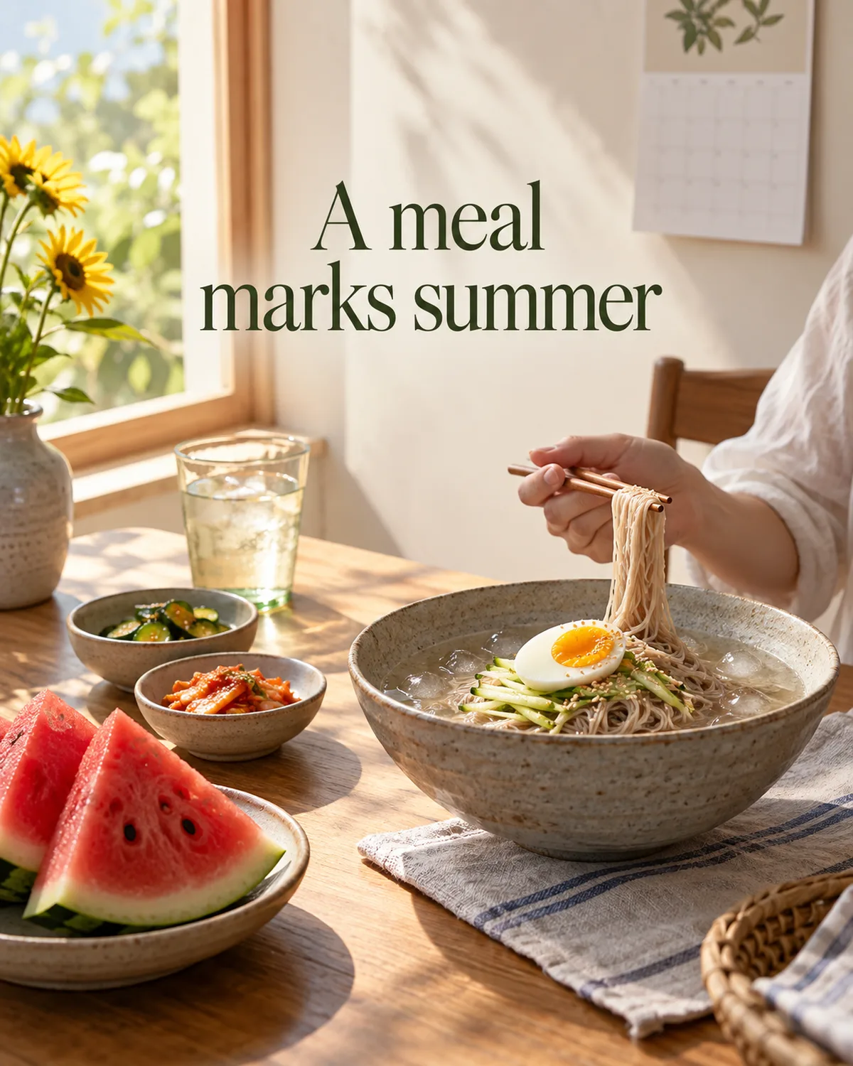 A meal can mark the season without being treated as a remedy.
