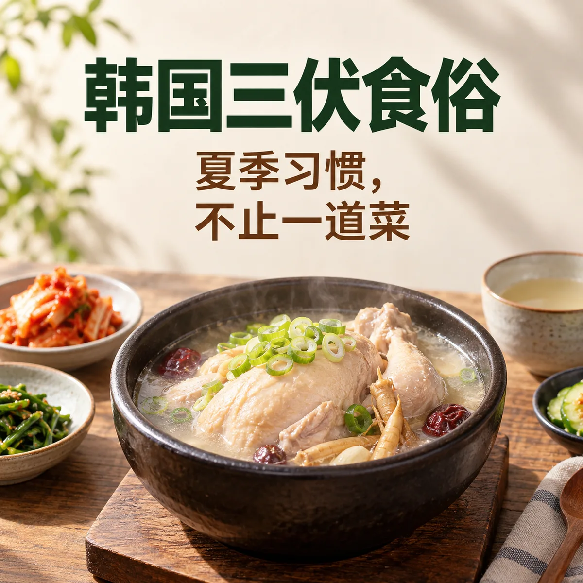 韩国三伏食俗 — 夏季习惯，不止一道菜