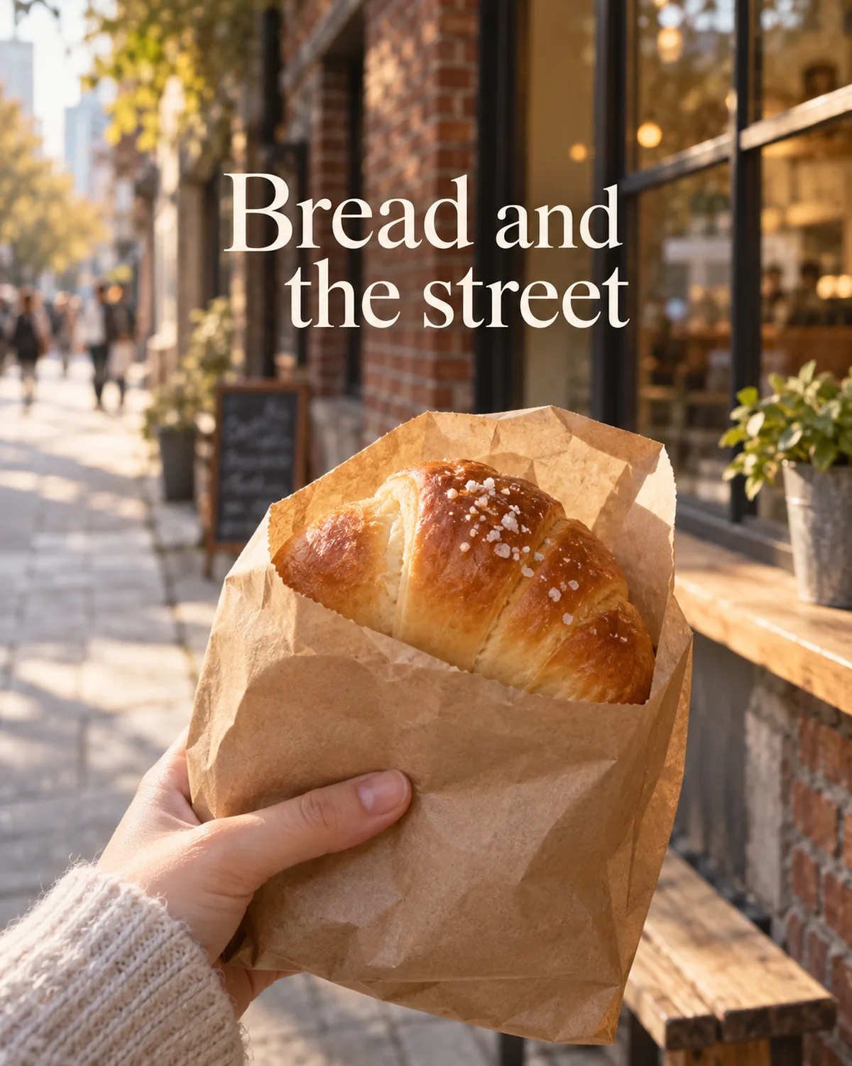 Salt bread is part of a café visit in a neighborhood such as Seongsu.