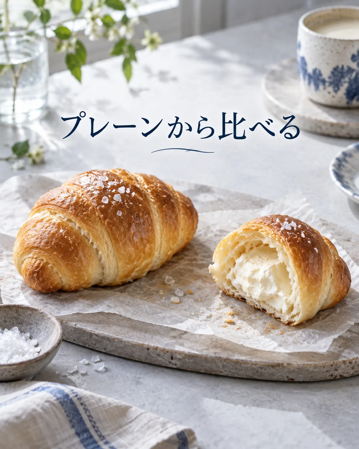 プレーンを一つ味わうと、具や味付けを加えた変化を比べやすい。