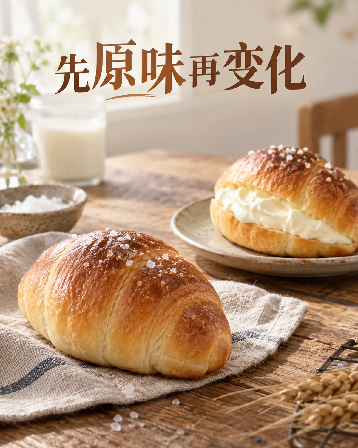 先尝原味，再比较加入馅料或调味的变化。