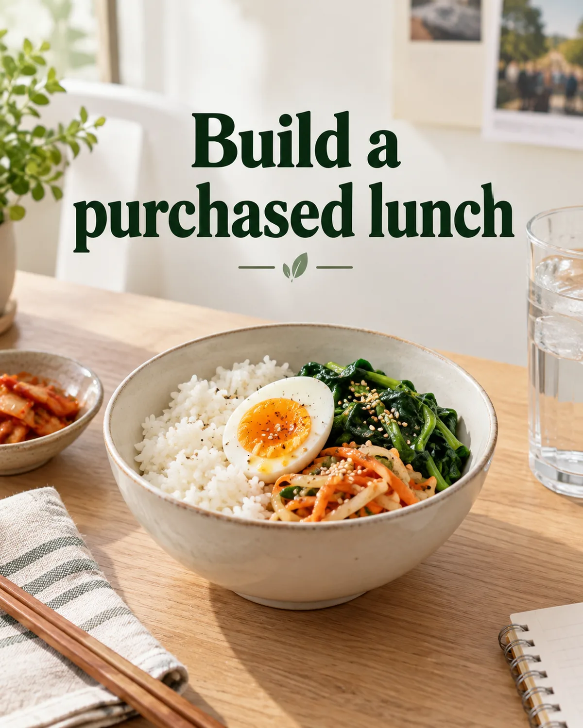 A purchased lunch can be considered by its food components rather than a trend label.
