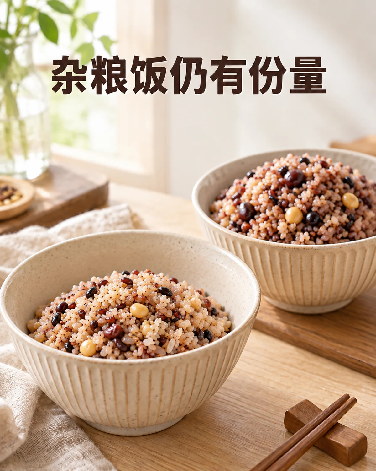 杂粮饭的名称不能代替对实际份量的判断。