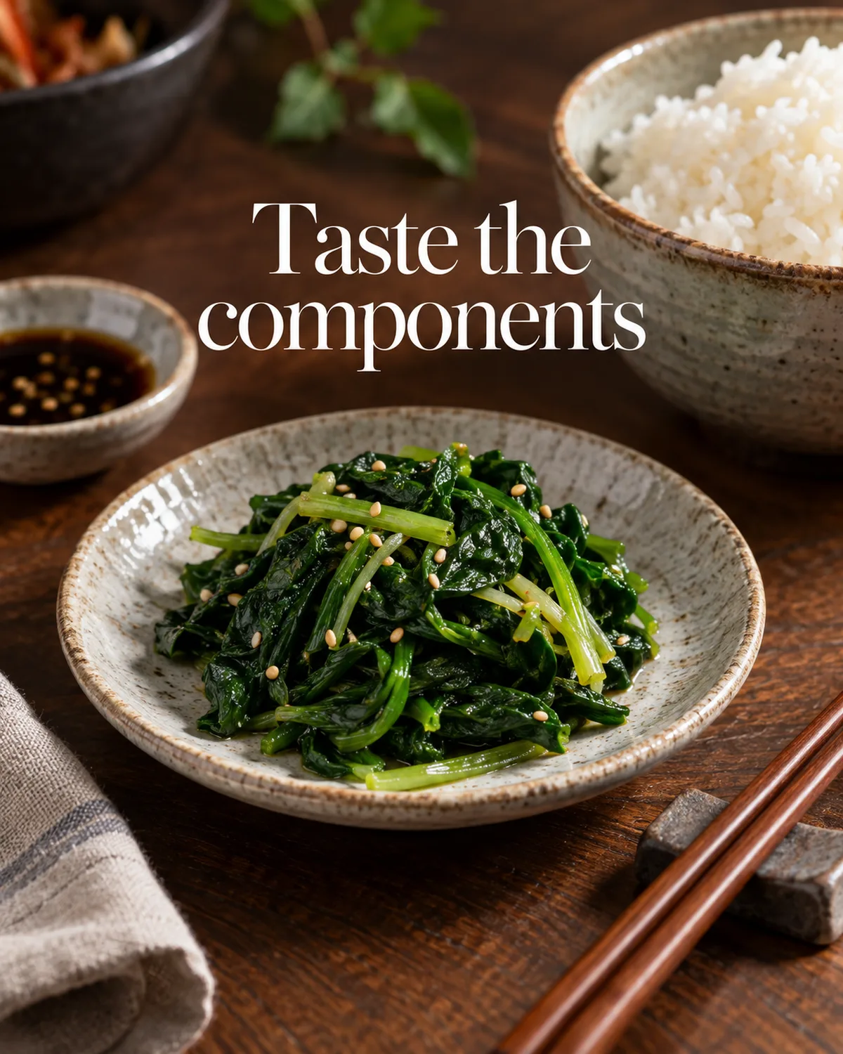 Seasoning and portion are separate questions.