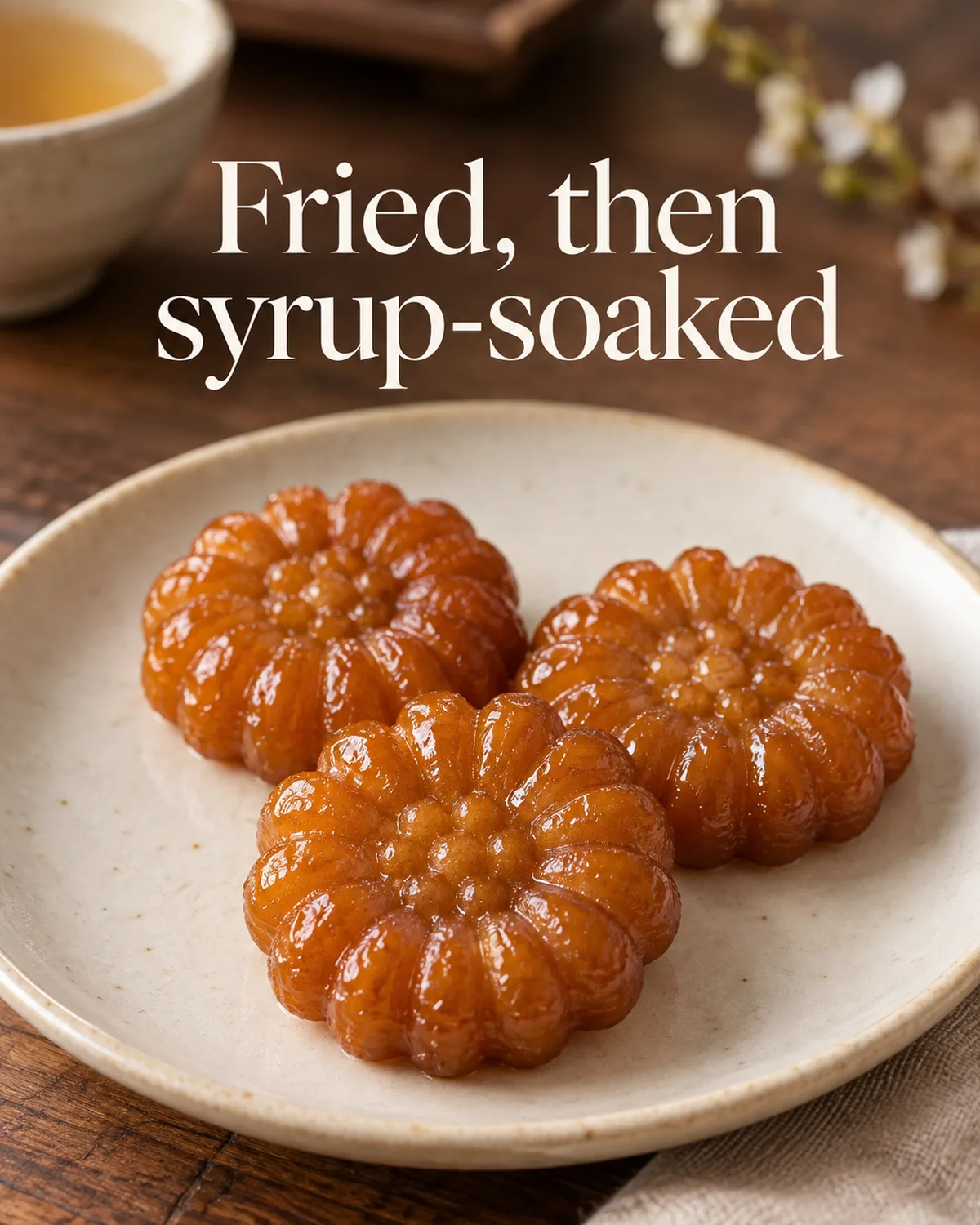 Two stages shape the sweet.