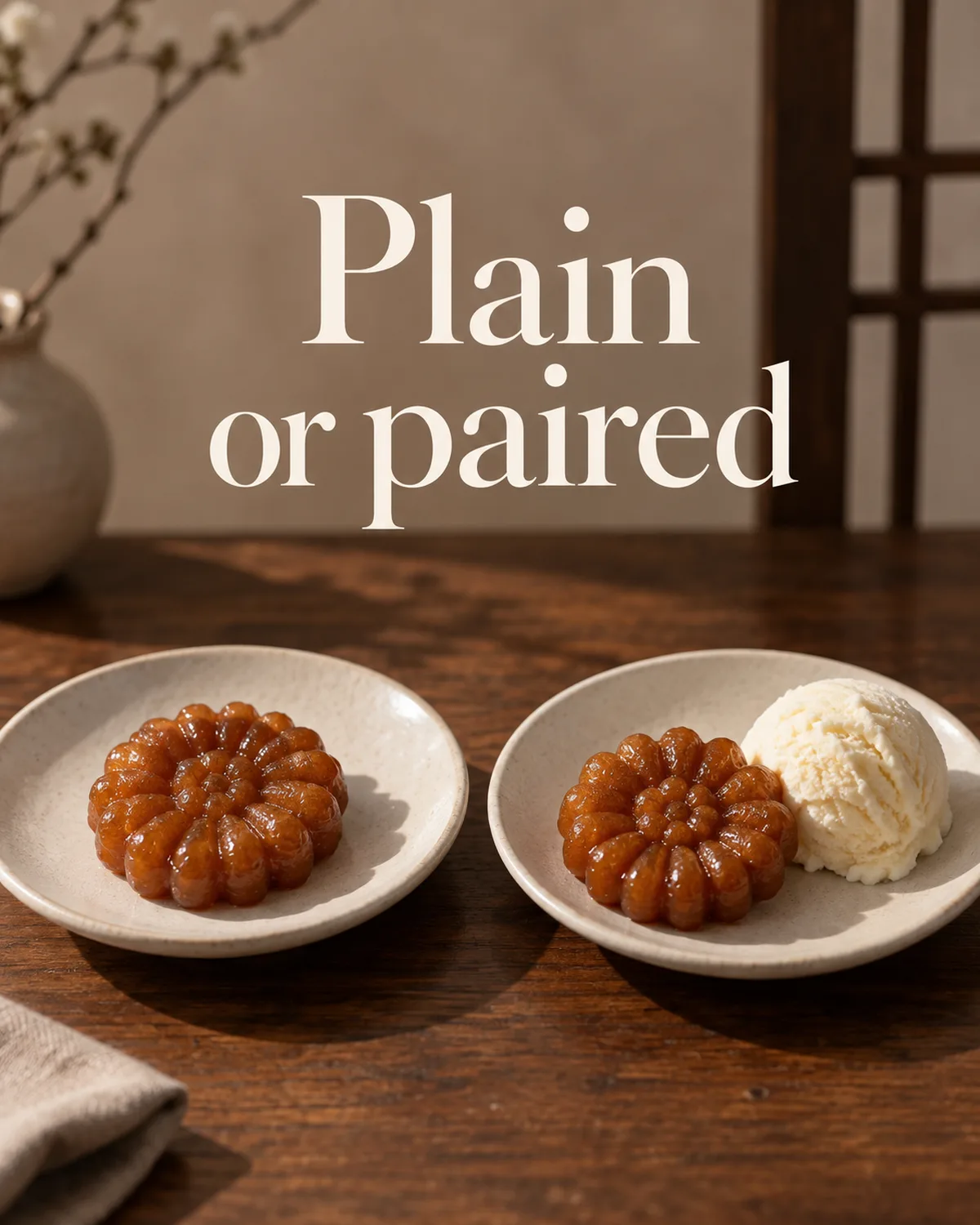 Notice what the dessert adds.