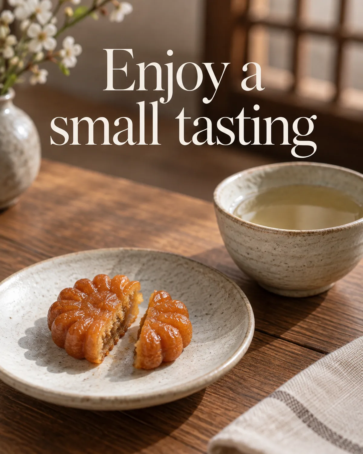 Texture, aroma and a drink you like.