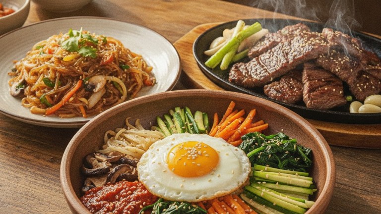 Korean essential dishes: bibimbap, Korean BBQ and japchae — korean food guide
