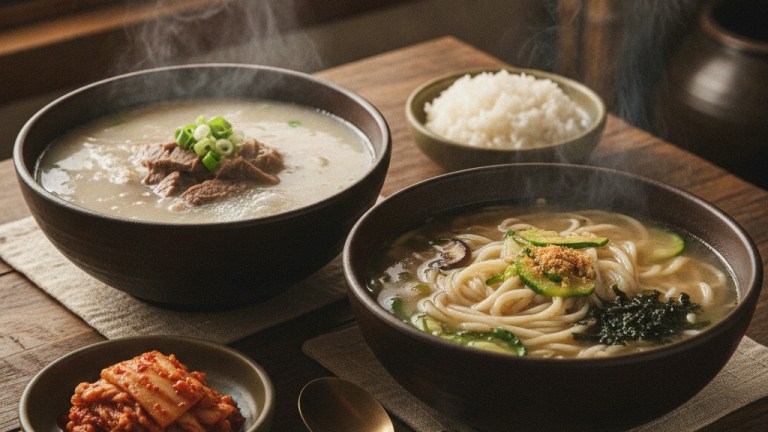 Bowls of Korean soup, comfort food — korean food guide