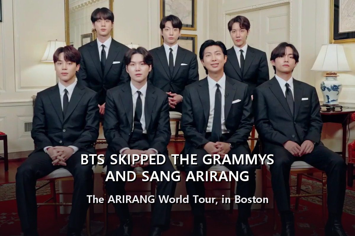 BTS Skipped the Grammys and Sang Arirang in Boston Instead