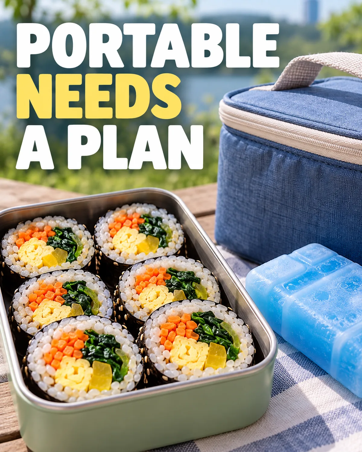 Gimbap needs appropriate storage as well as convenient packaging.