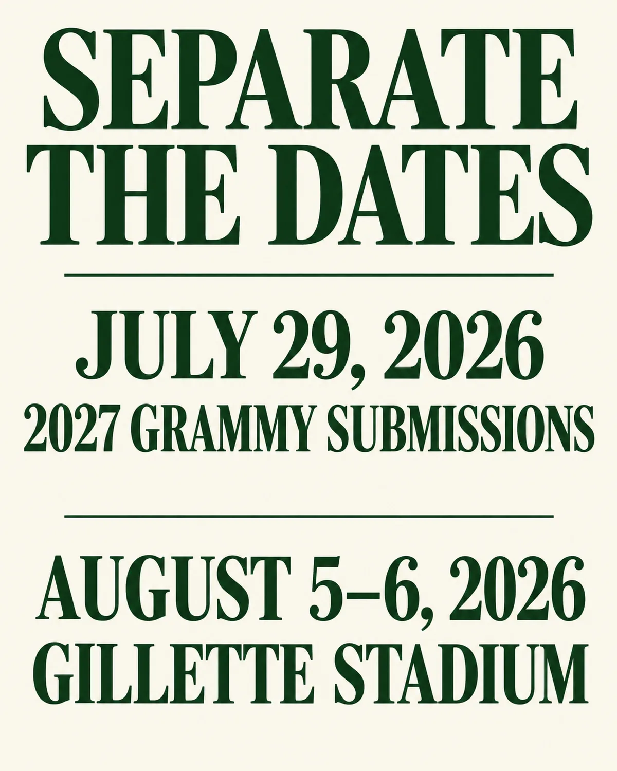The submission announcement and the venue archive describe separate events.