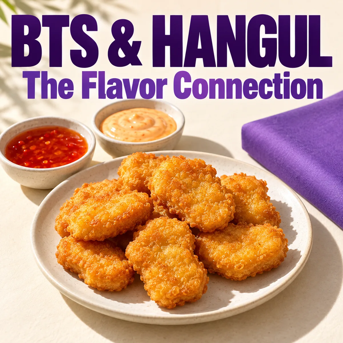 BTS Hangul Graphics, the Gwanghwamun Wrap and the BTS Meal’s Sauces