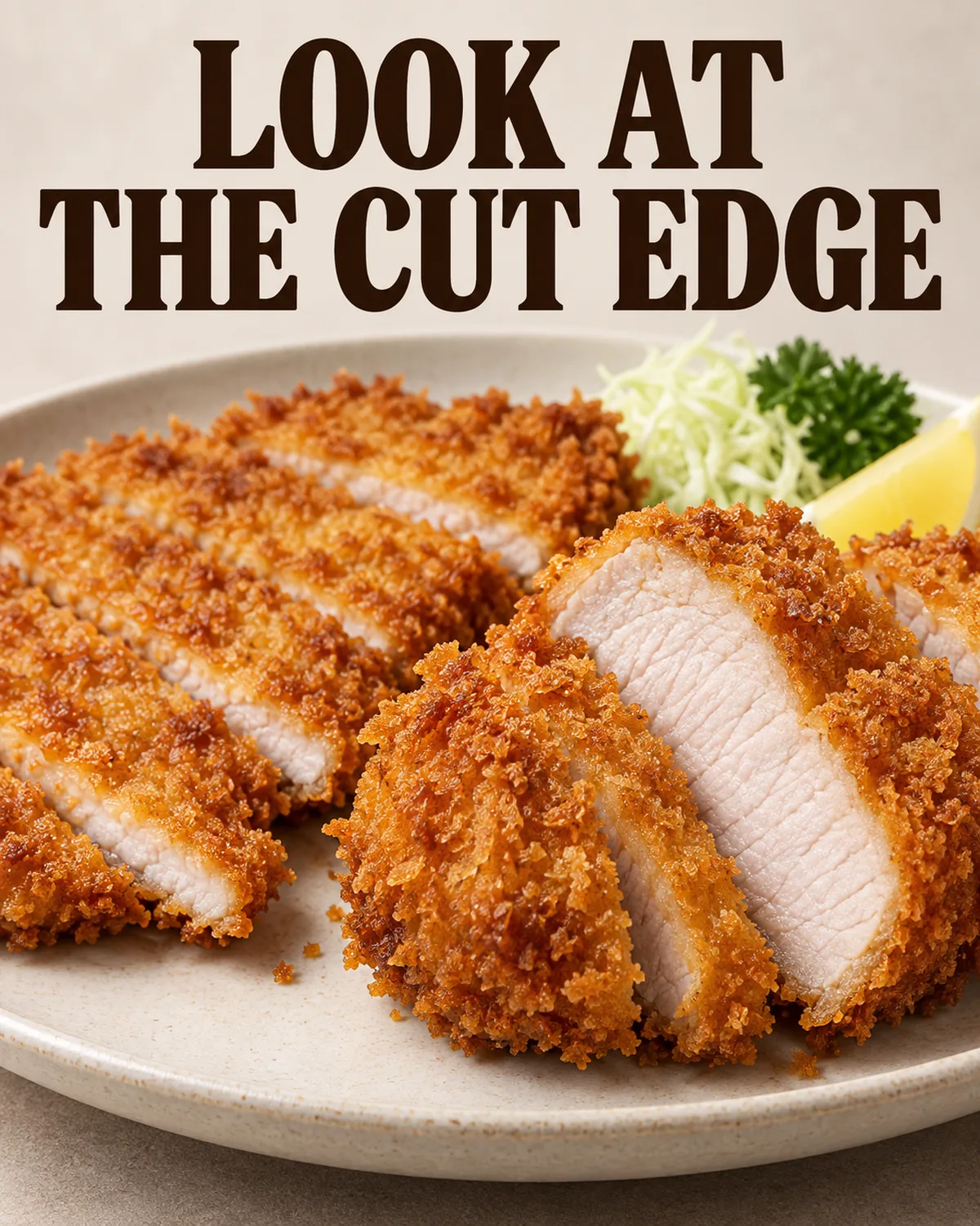 Thickness changes the balance of pork and coating in a mouthful.