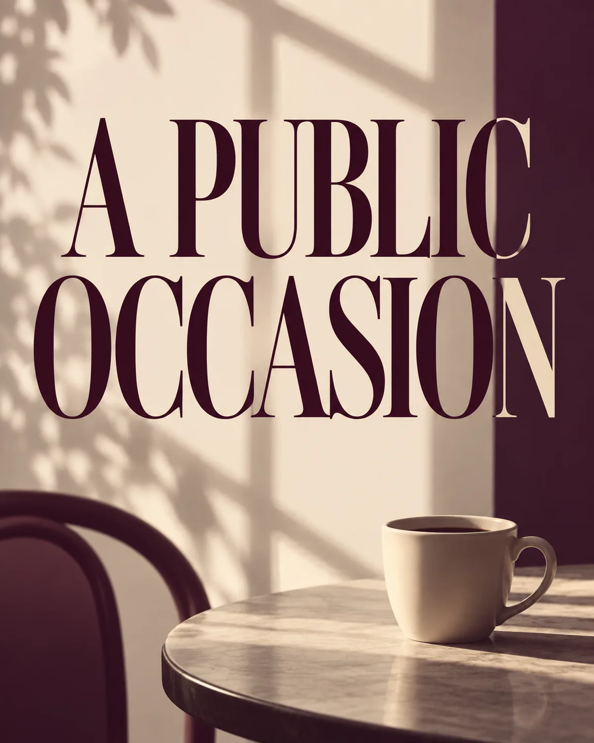 An advertised café event and an entertainer’s private life are different subjects.