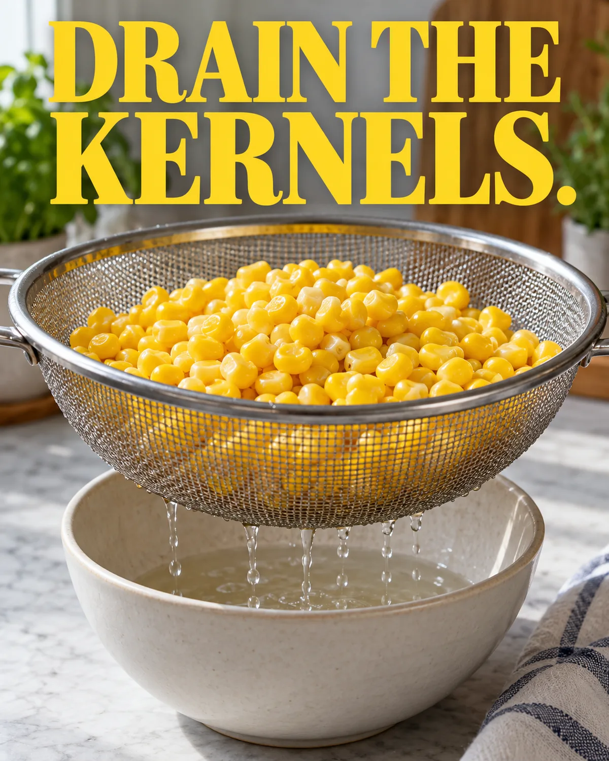 Excess moisture can change the mixture beneath the cheese.