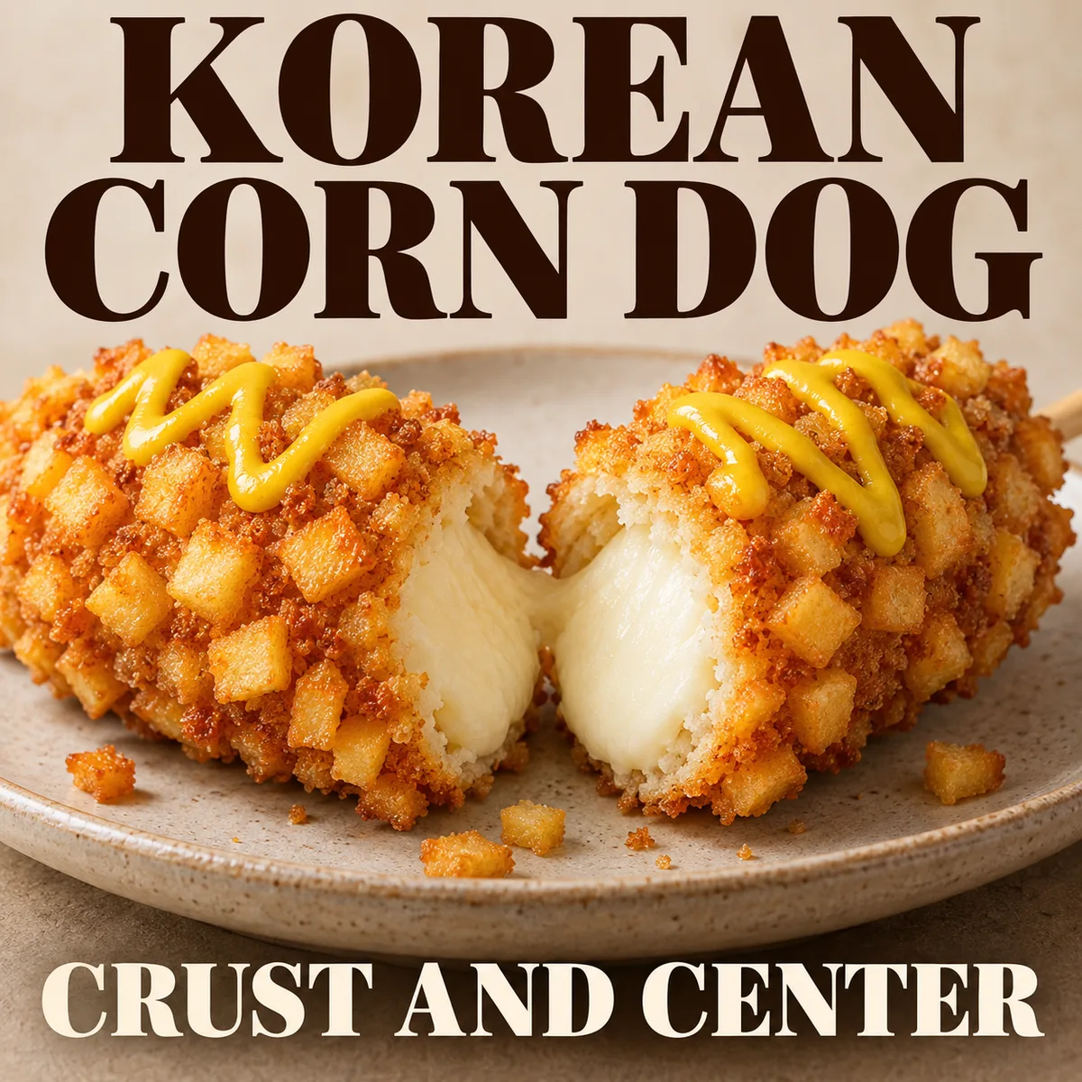 A coated snack can combine a crisp outside with different fillings.