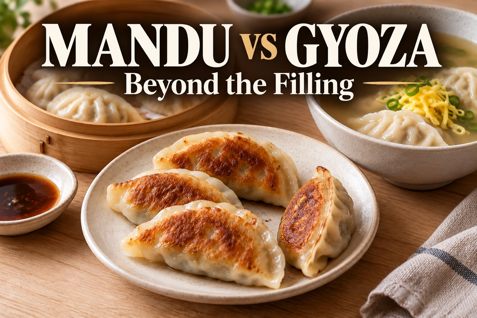 Mandu vs Gyoza: What Korean Dumplings Change Beyond the Filling