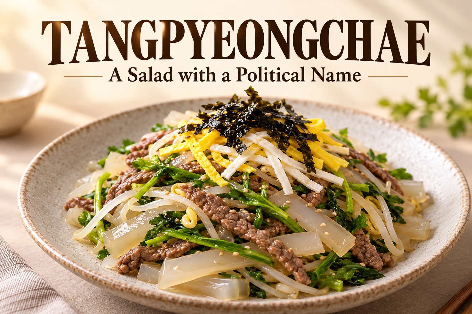 Tangpyeongchae: The Korean Jelly Salad with a Political Name