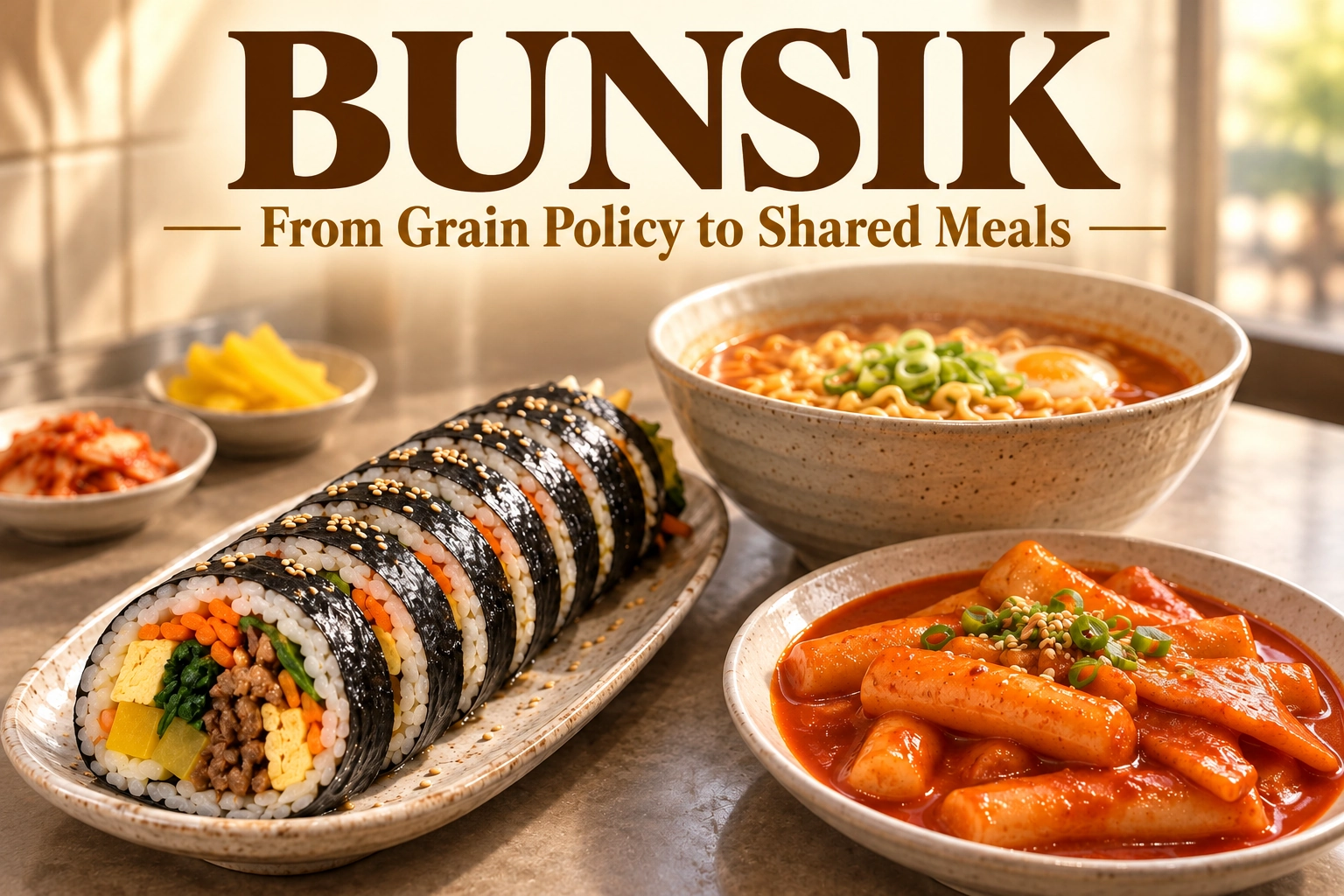 What Is Bunsik? How a Grain Policy Became a Meal with Friends