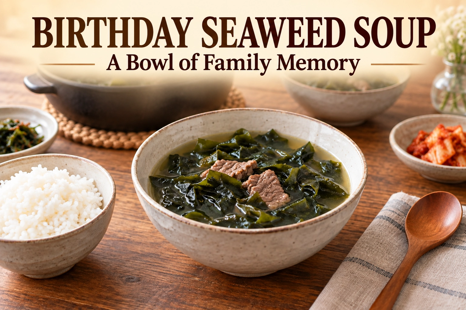 Why Koreans Eat Seaweed Soup on Birthdays: A Bowl of Family Memory
